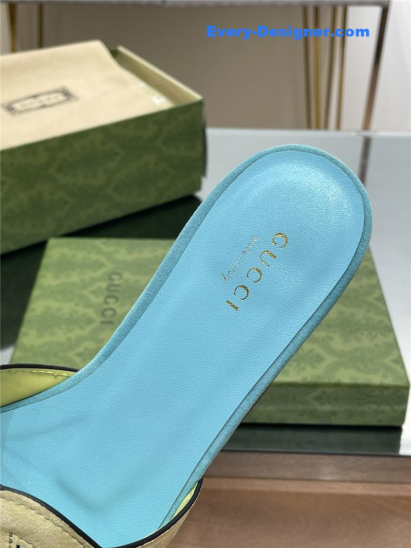 Gvc*1 logo gg cutout slippers