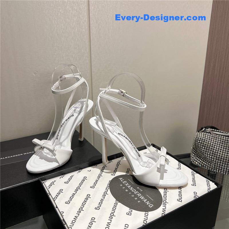 A1exa*der wang logo rhinestone pumps