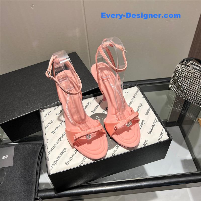 A1exa*der wang logo rhinestone pumps