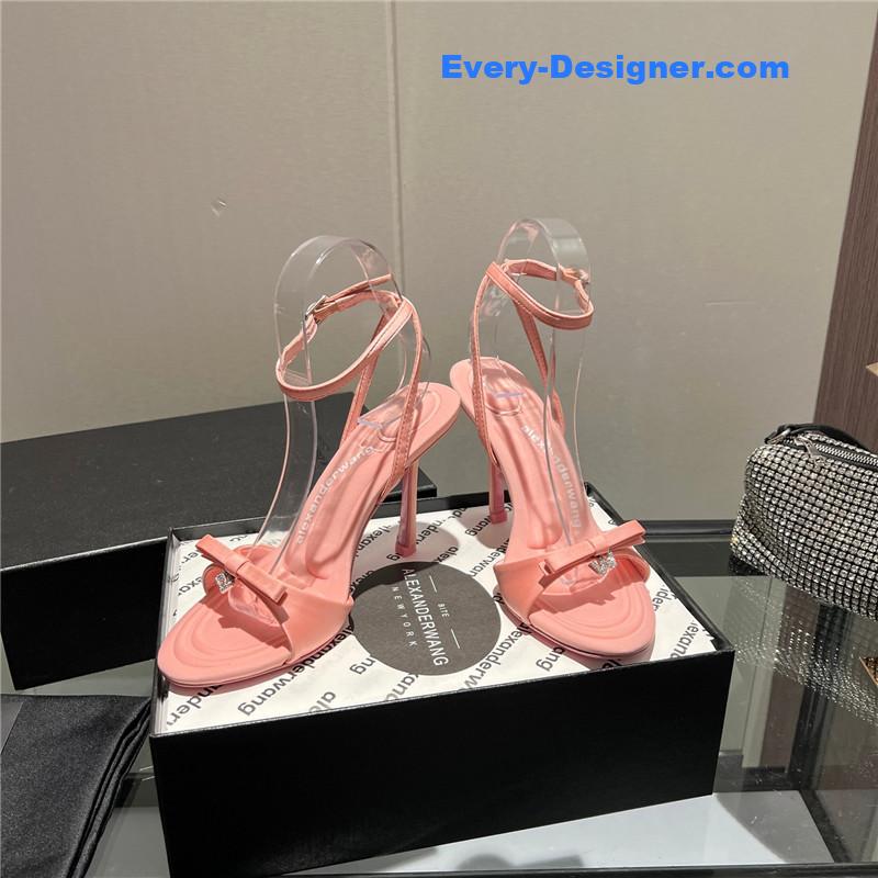 A1exa*der wang logo rhinestone pumps