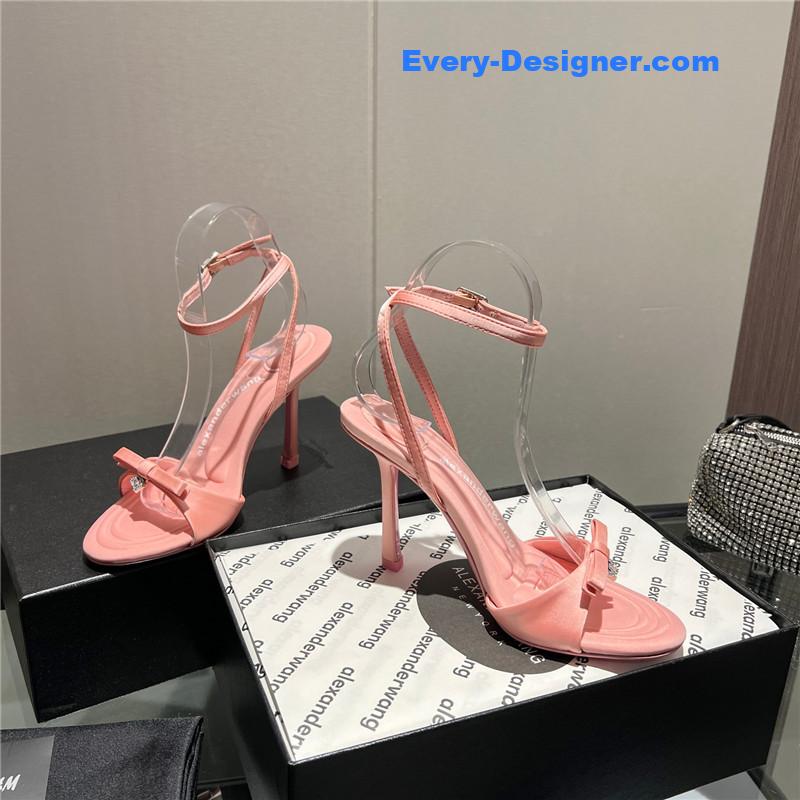 A1exa*der wang logo rhinestone pumps