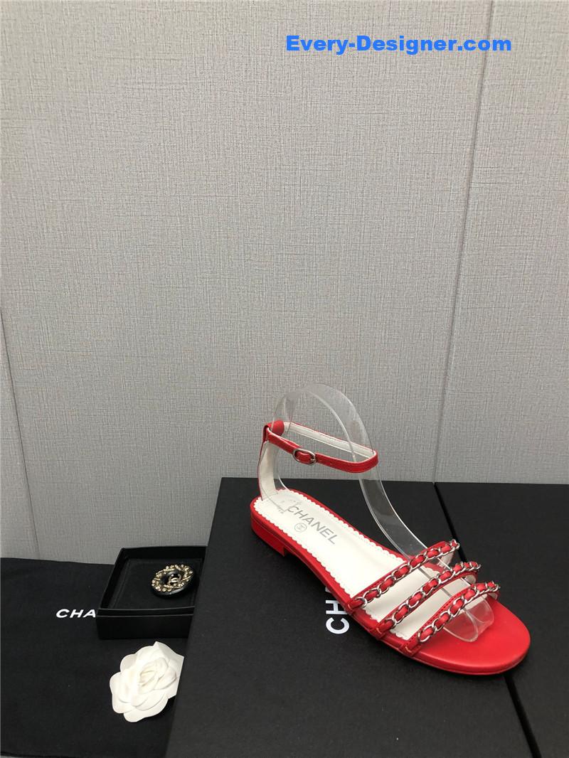 CC new chain flat sandals
