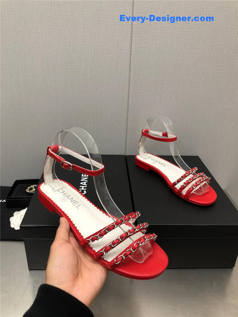 CC new chain flat sandals