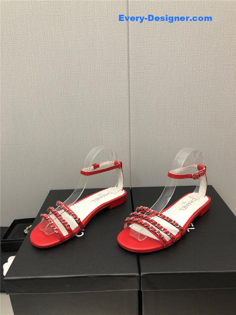 CC new chain flat sandals