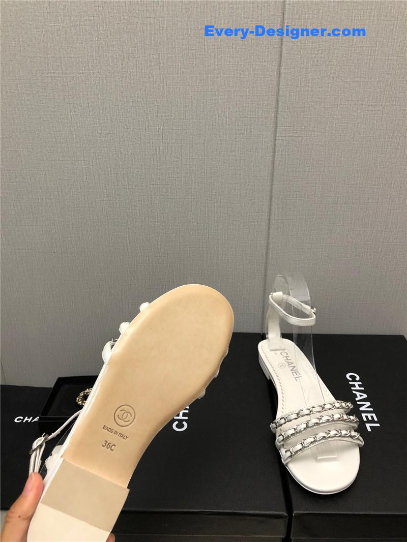 CC new chain flat sandals