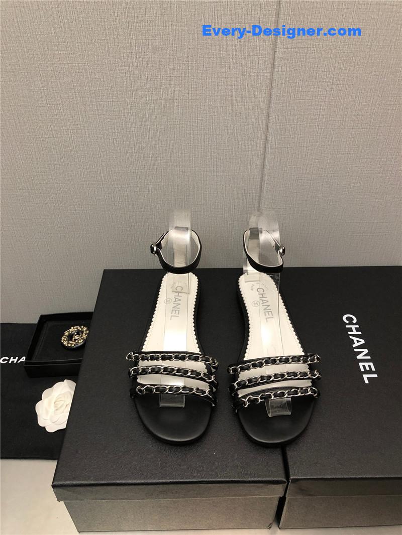 CC new chain flat sandals