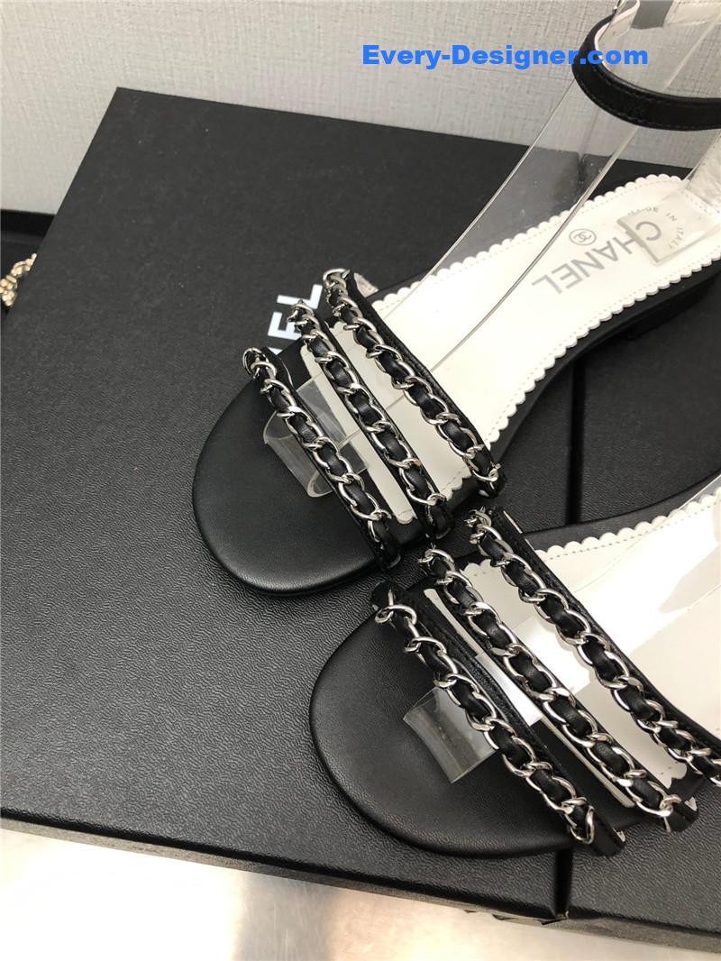 CC new chain flat sandals