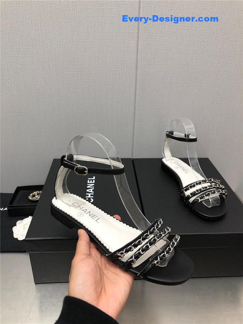 CC new chain flat sandals