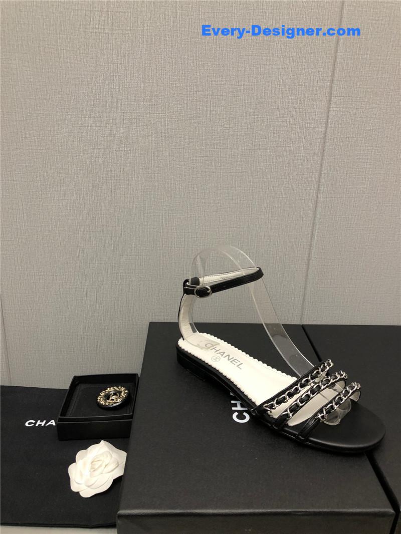 CC new chain flat sandals