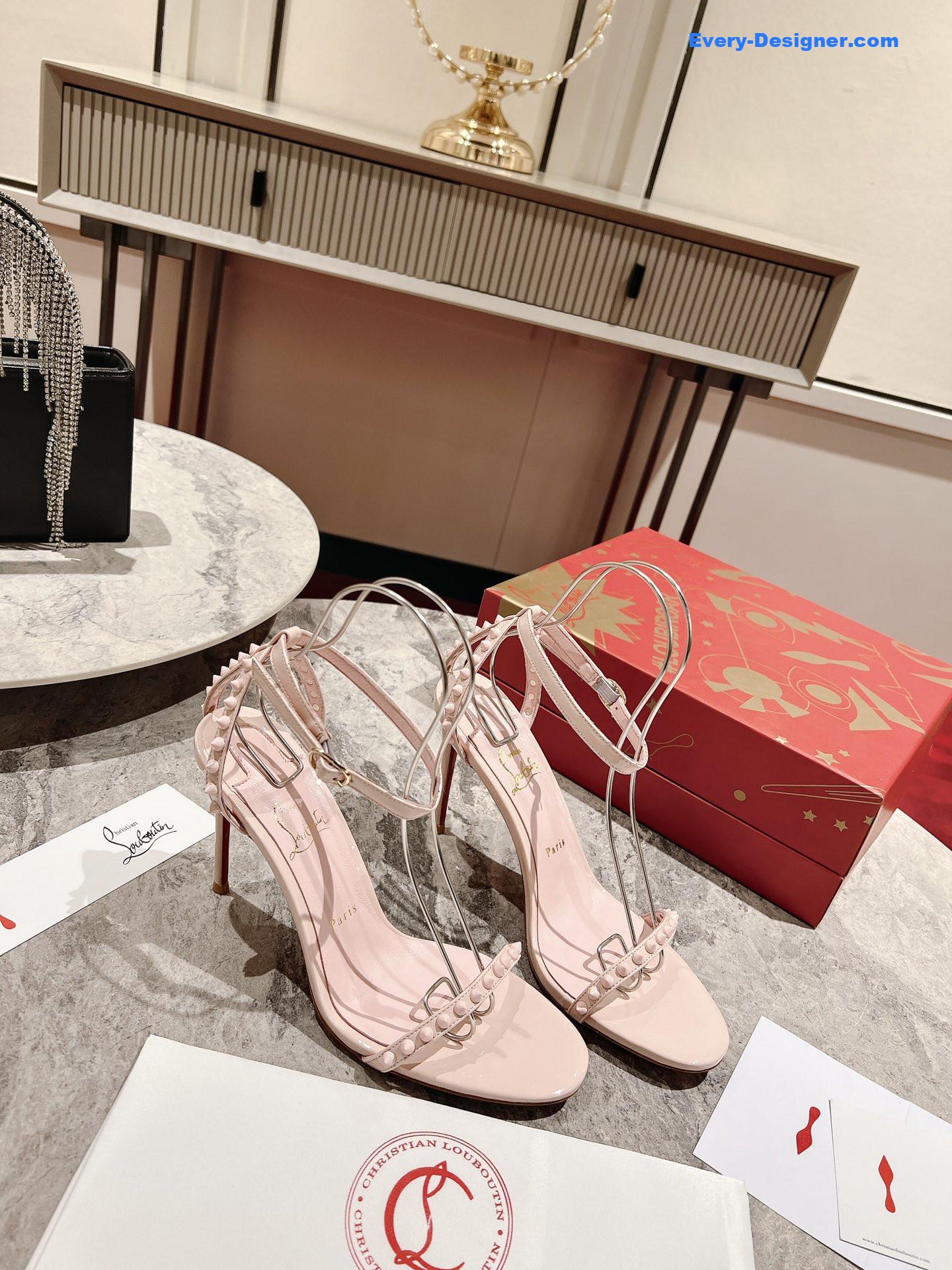 Chr1st1an louboutin spiked strappy sandals