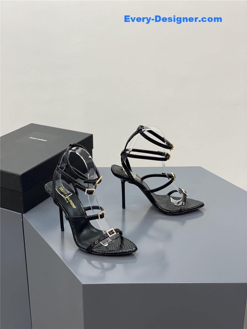 y51 high-heeled sandals with D1am0nd buckle