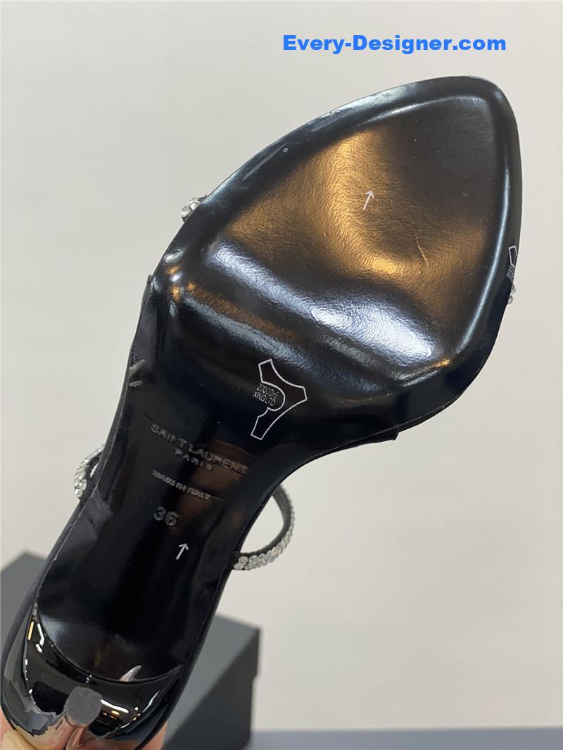 y51 high-heeled sandals with D1am0nd buckle