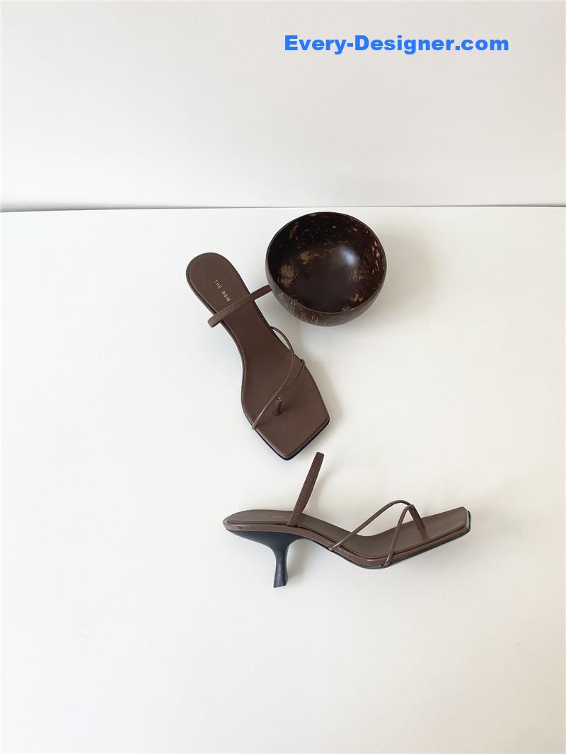 T    new strappy sandals with high heels