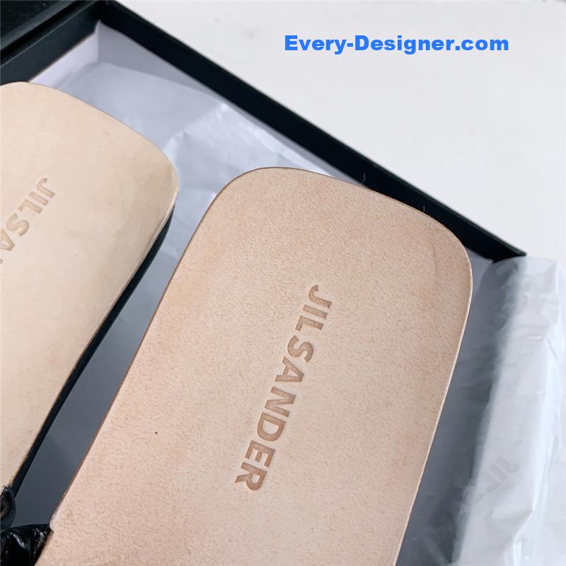 jil sander new pleated petal slippers