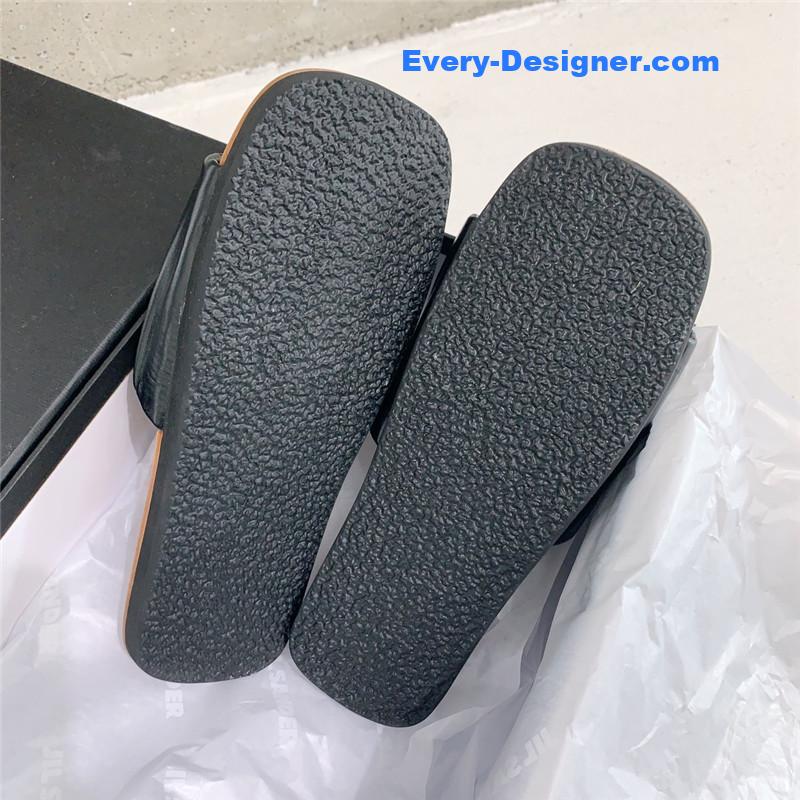 jil sander new pleated petal slippers