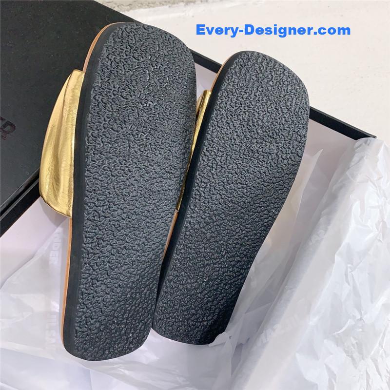 jil sander new pleated petal slippers