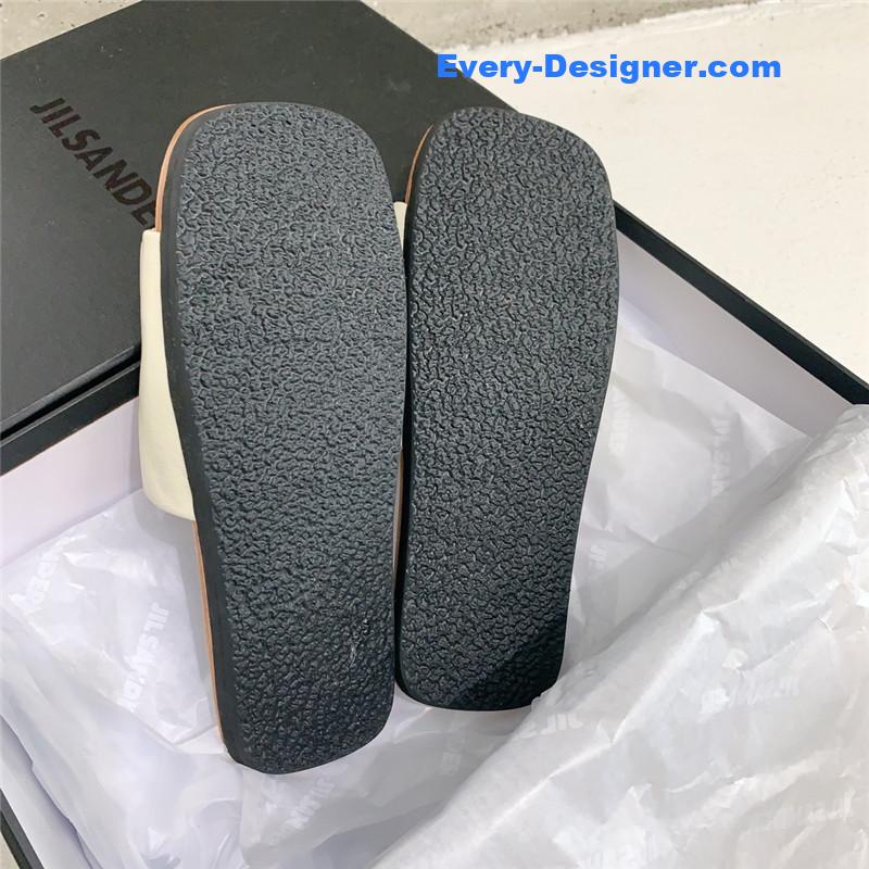 jil sander new pleated petal slippers