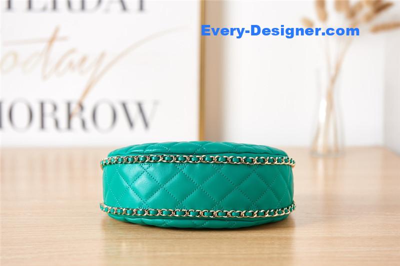 Ch**el small hobo bag green