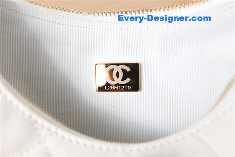 Ch**el small hobo bag white