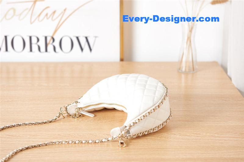 Ch**el small hobo bag white