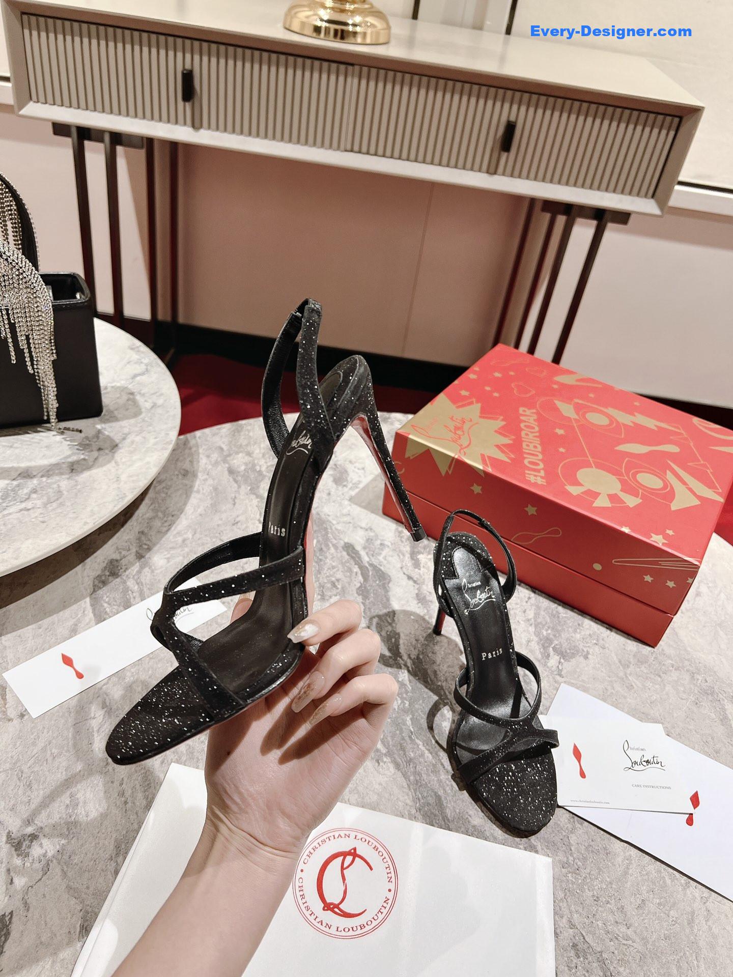 Chr1st1an louboutin cross strap sandals