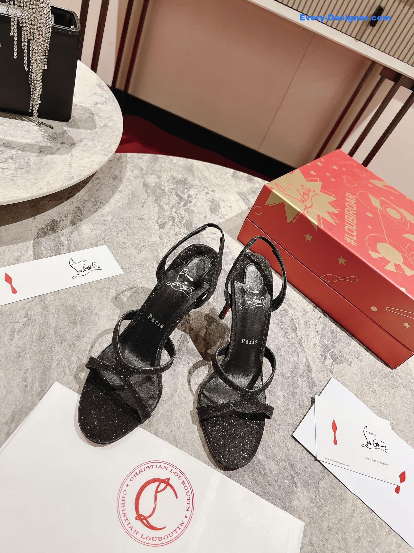 Chr1st1an louboutin cross strap sandals