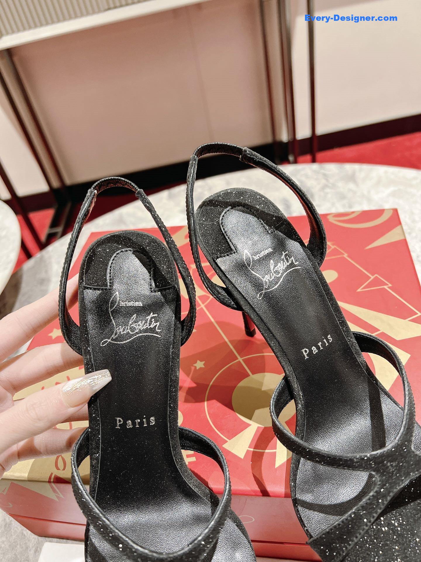 Chr1st1an louboutin cross strap sandals