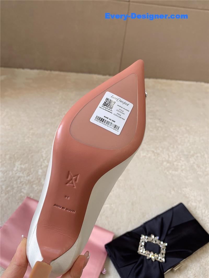 Amina Muaddi New Arrival Crystal Pumps