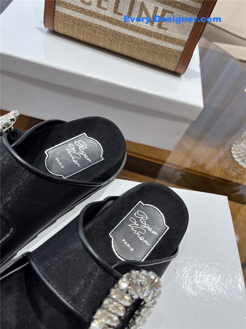 Roger vivier new rhinestone buckle sandals