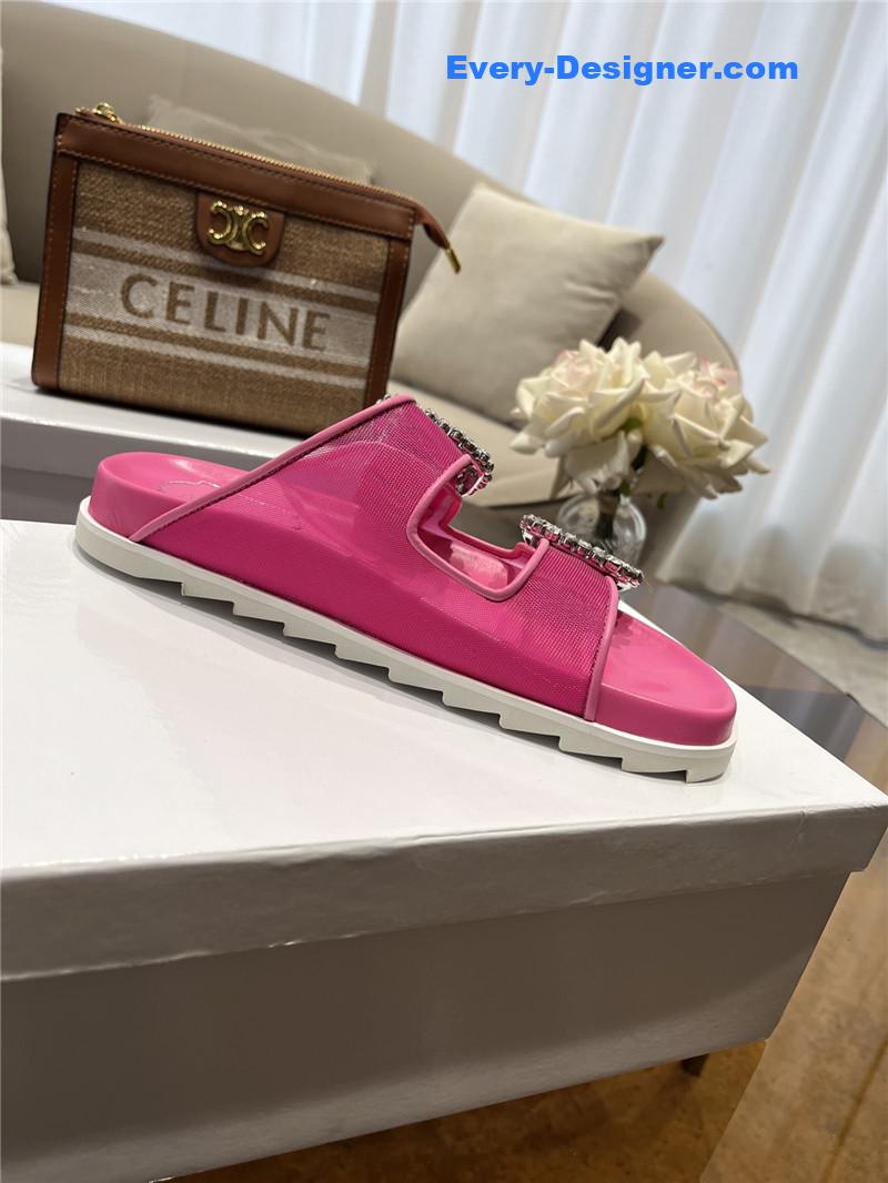 Roger vivier new rhinestone buckle sandals