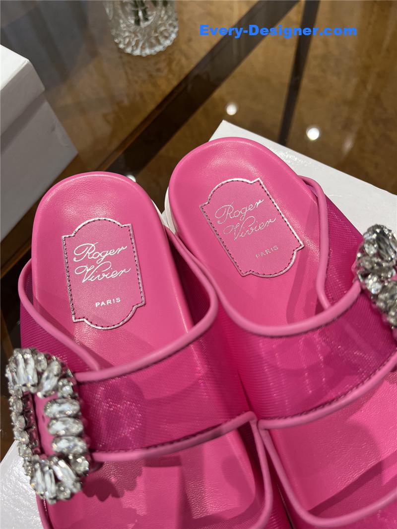 Roger vivier new rhinestone buckle sandals