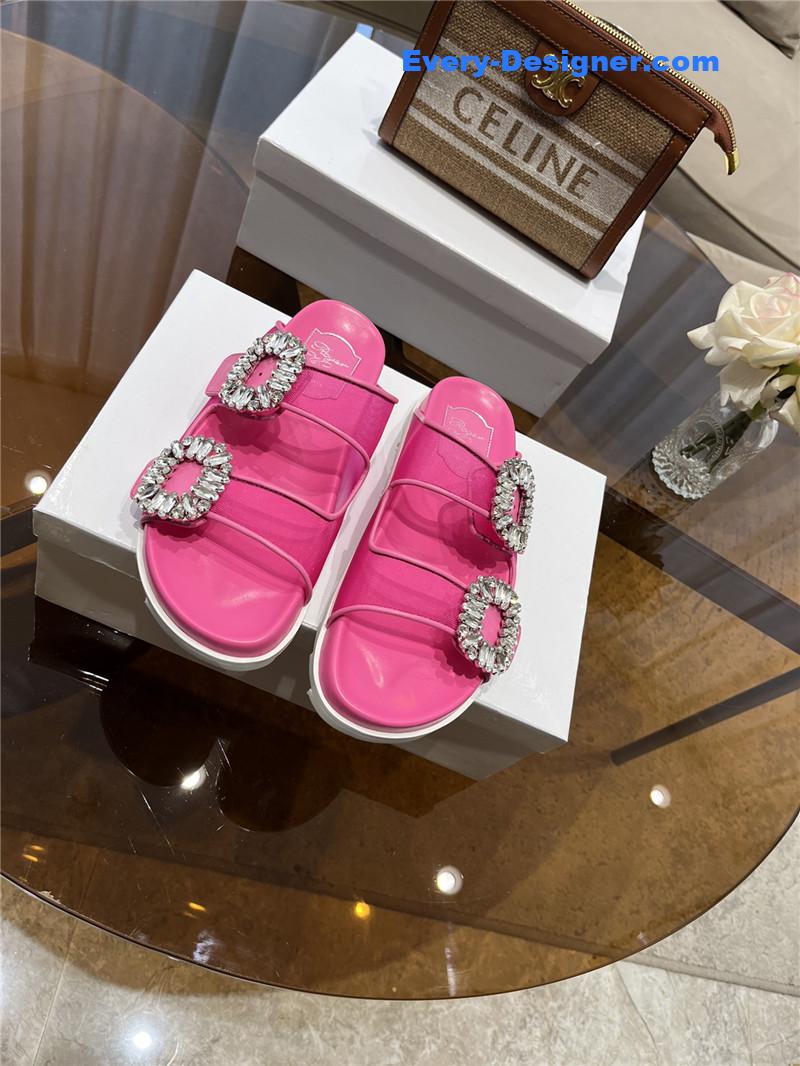 Roger vivier new rhinestone buckle sandals