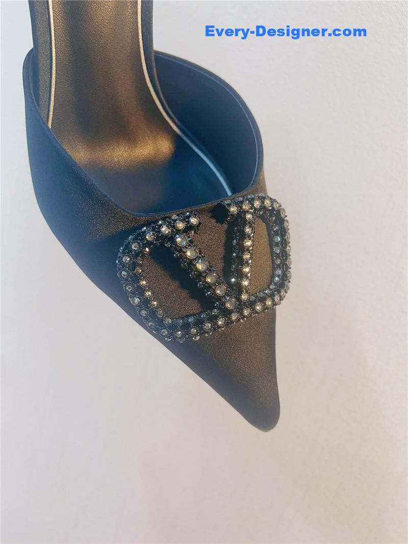 Va1e*ntin0 spring summer all-match high-heeled slippers