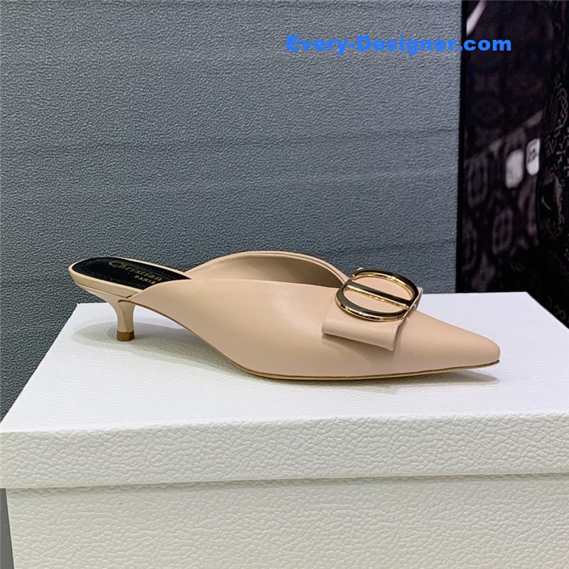 D10r spring and summer new jelly-colored pointed mules