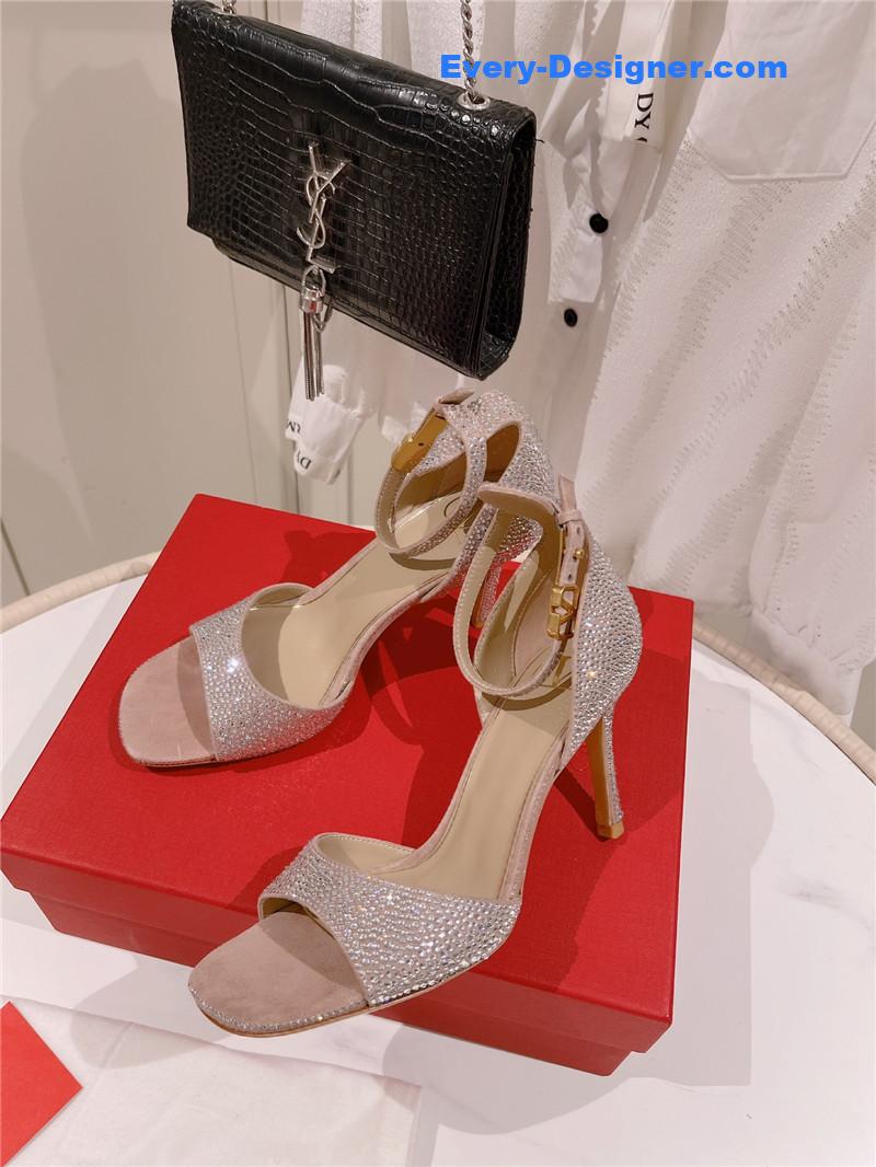 Va1e*ntin0 embossed sandals