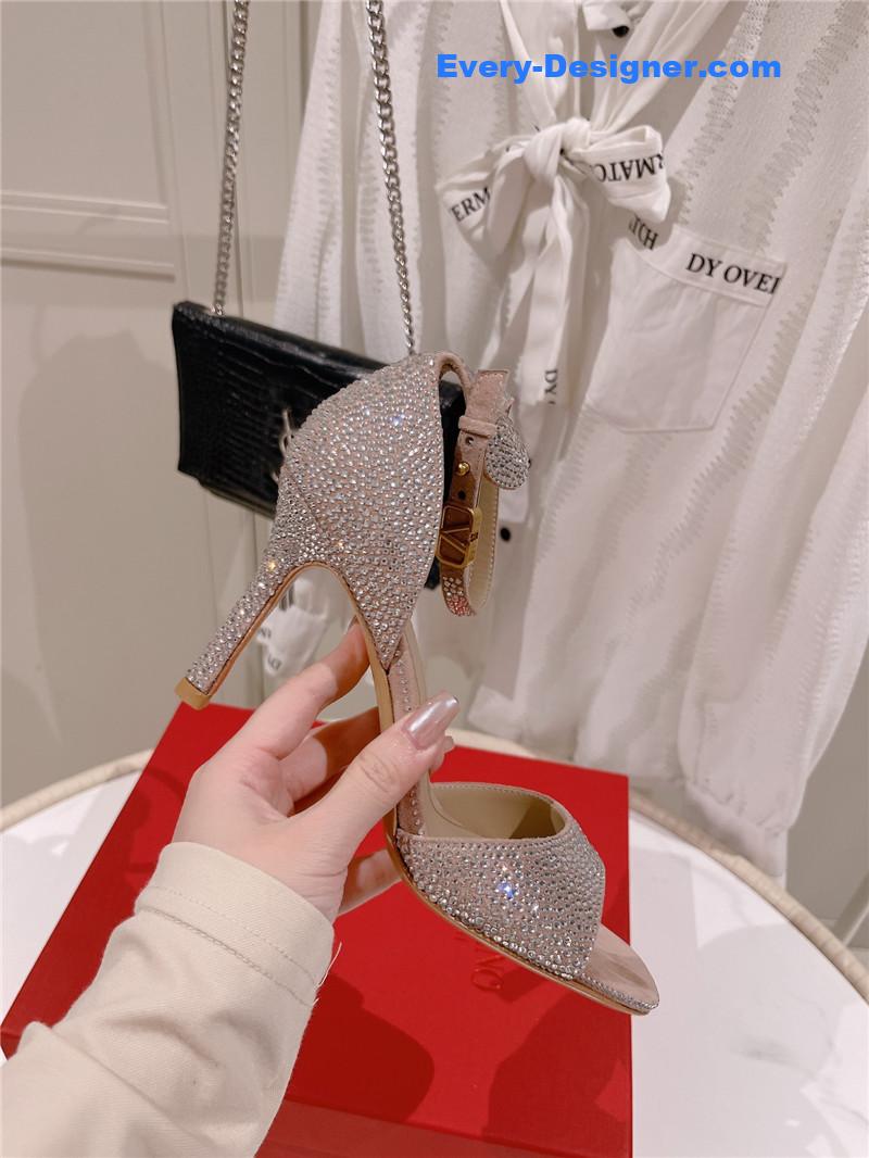 Va1e*ntin0 embossed sandals