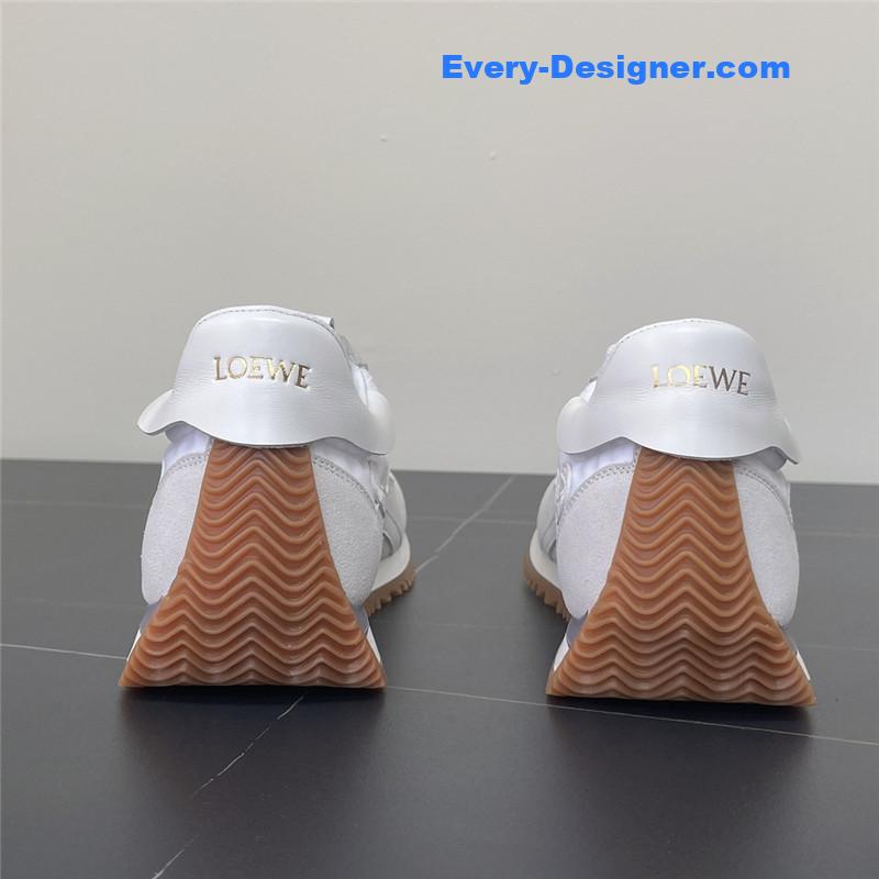 L0ew* white flow runner sneakers