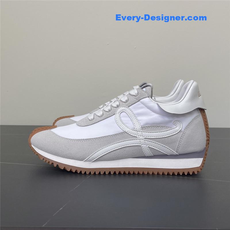 L0ew* white flow runner sneakers