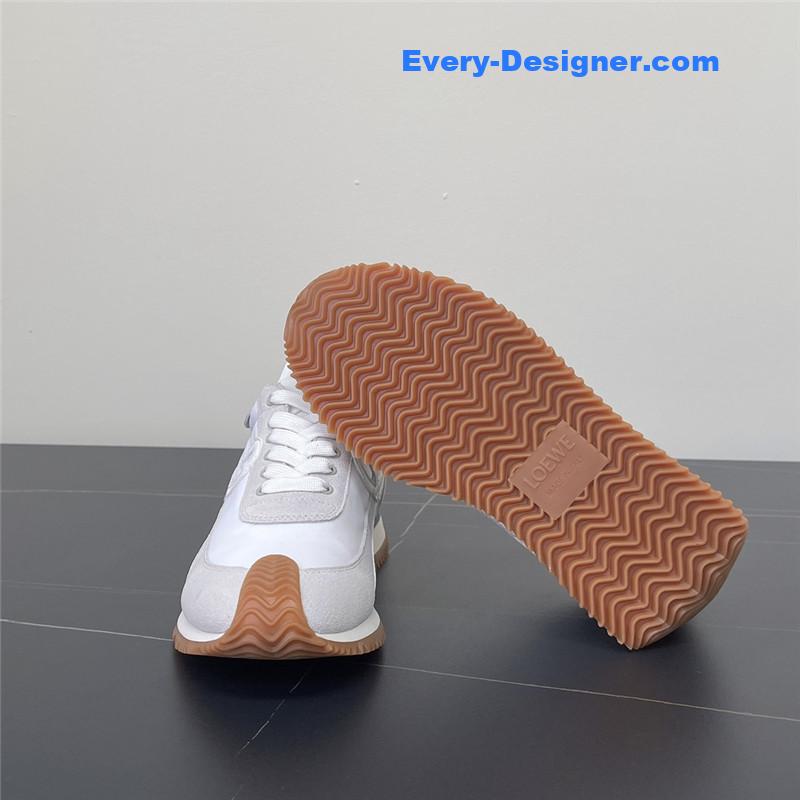 L0ew* white flow runner sneakers
