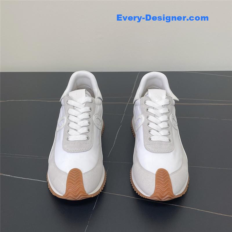 L0ew* white flow runner sneakers
