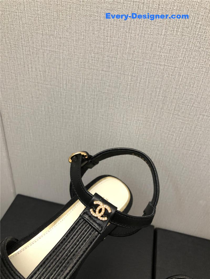 CC new C buckle rhinestone high heels