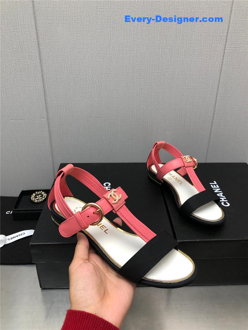 CC new C buckle rhinestone high heels