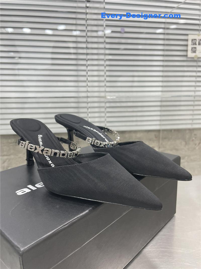 A1exa*der wang pointed toe satin back sandals
