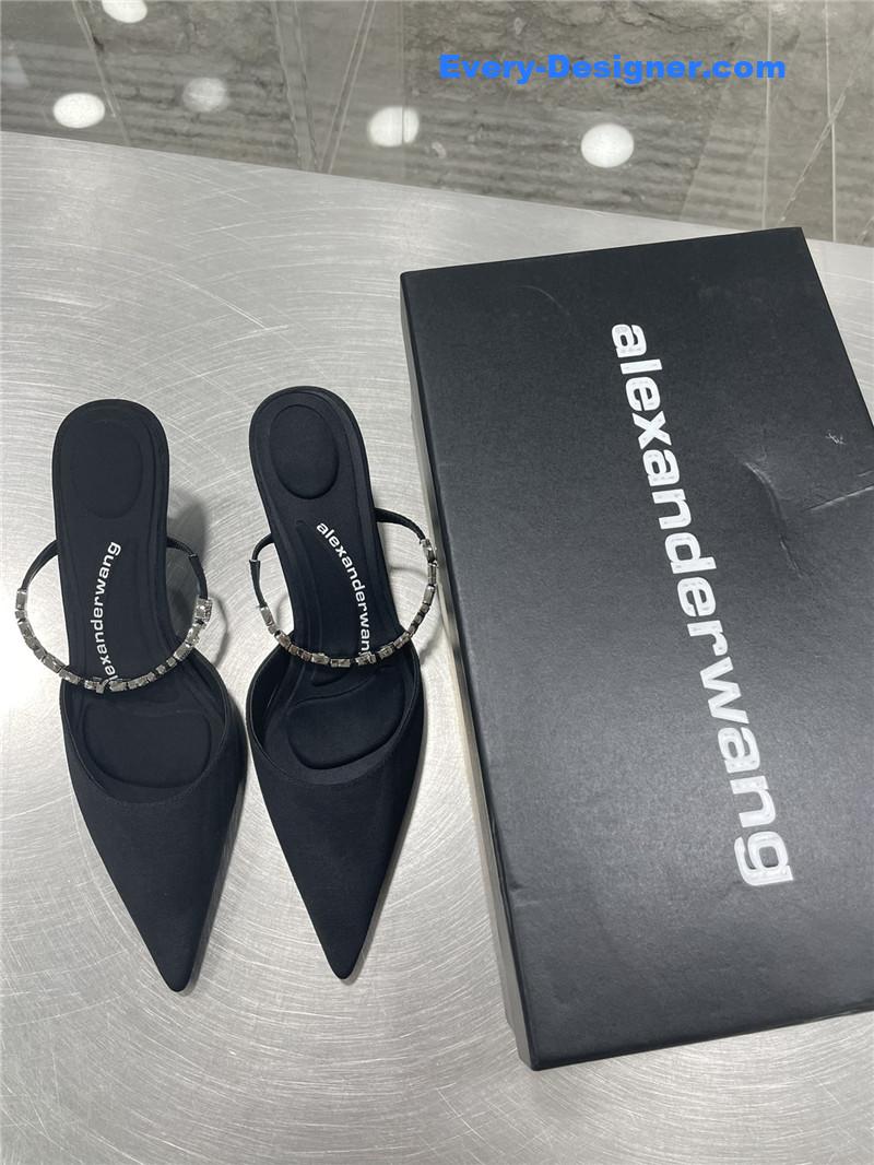 A1exa*der wang pointed toe satin back sandals