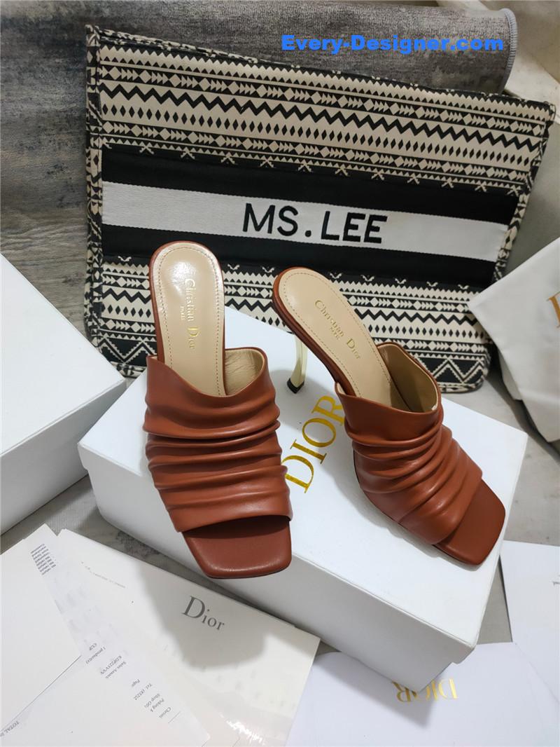 D10r leather high heel sandals