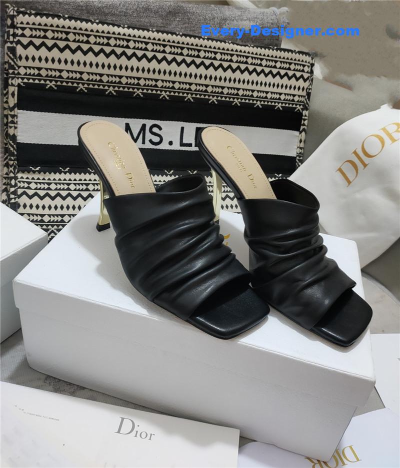 D10r leather high heel sandals