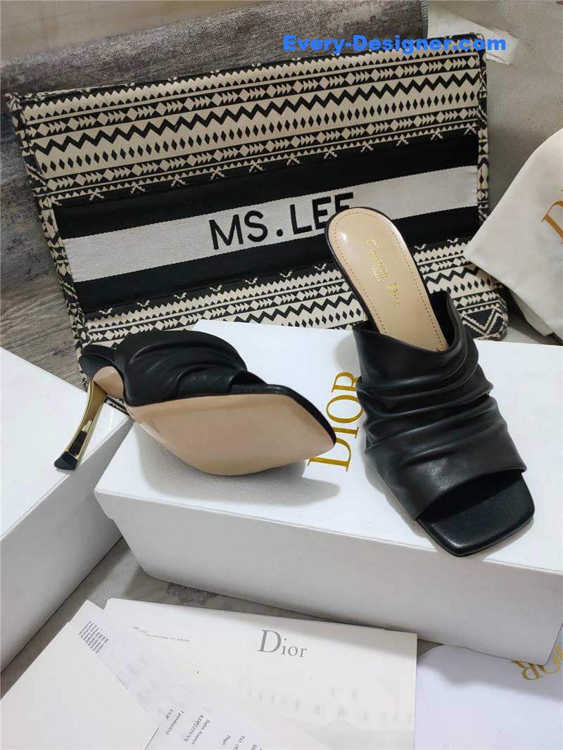 D10r leather high heel sandals