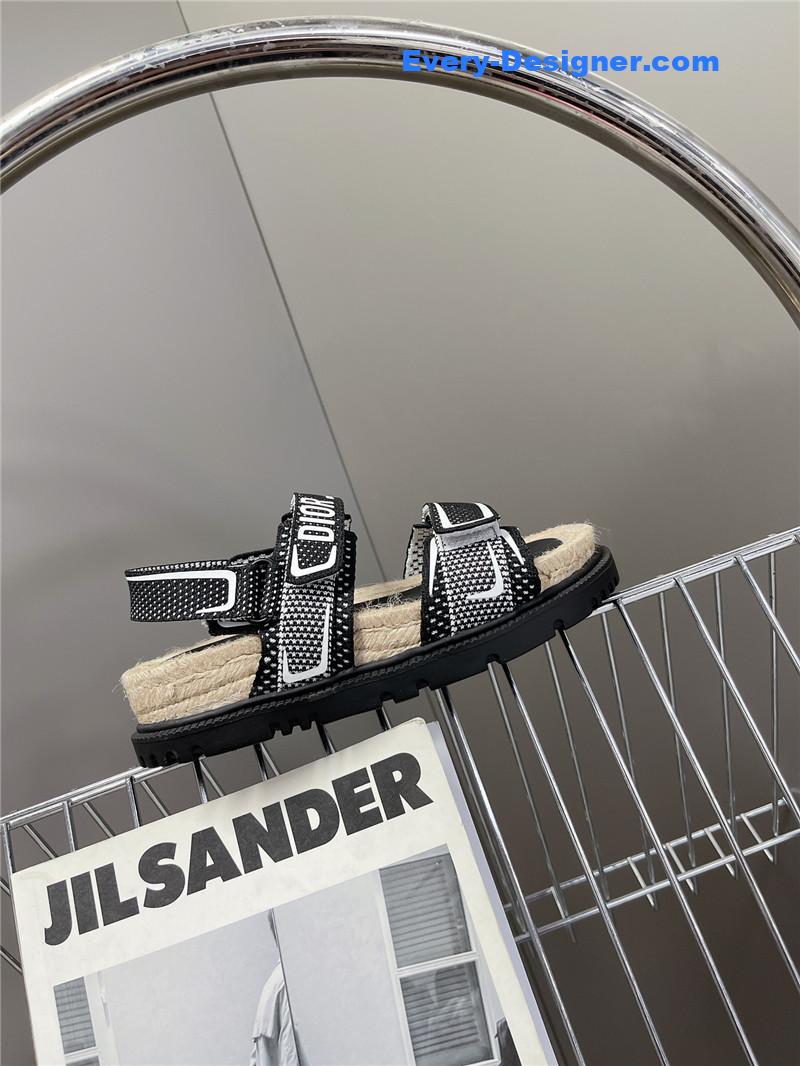 D10r latest velcro hemp rope sandals