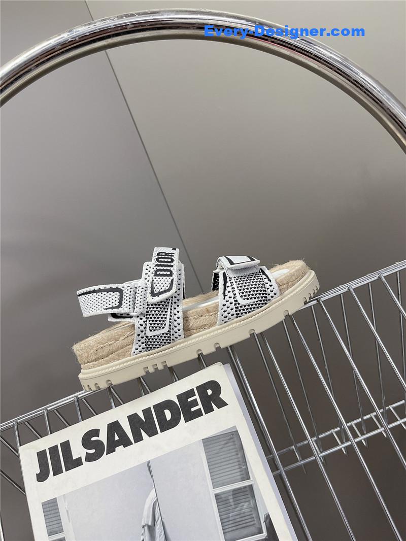 D10r latest velcro hemp rope sandals