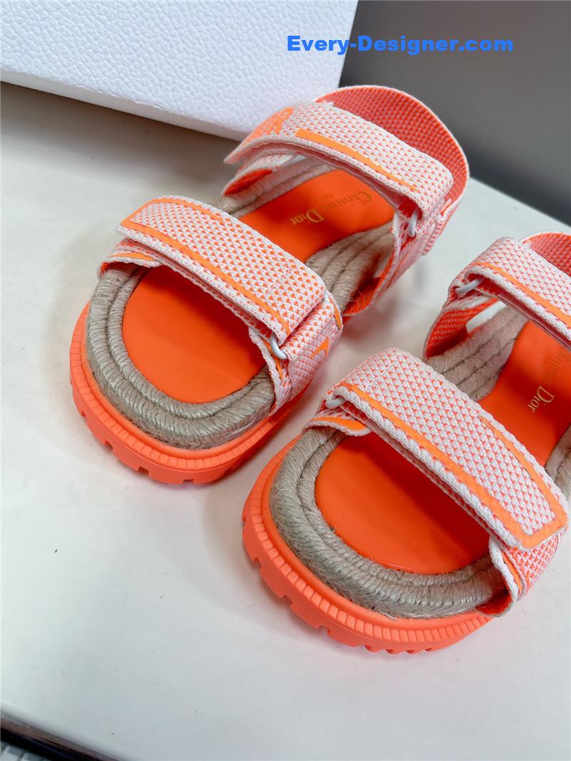 D10r latest velcro hemp rope sandals